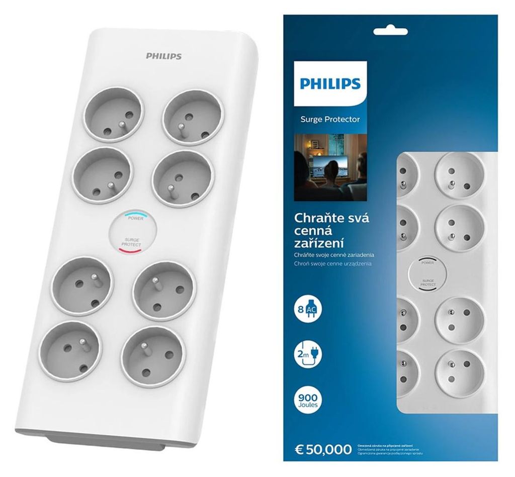 Philips SPN7080WA/60 overspanningsbeveiliging, wit, 8 Productafbeelding 