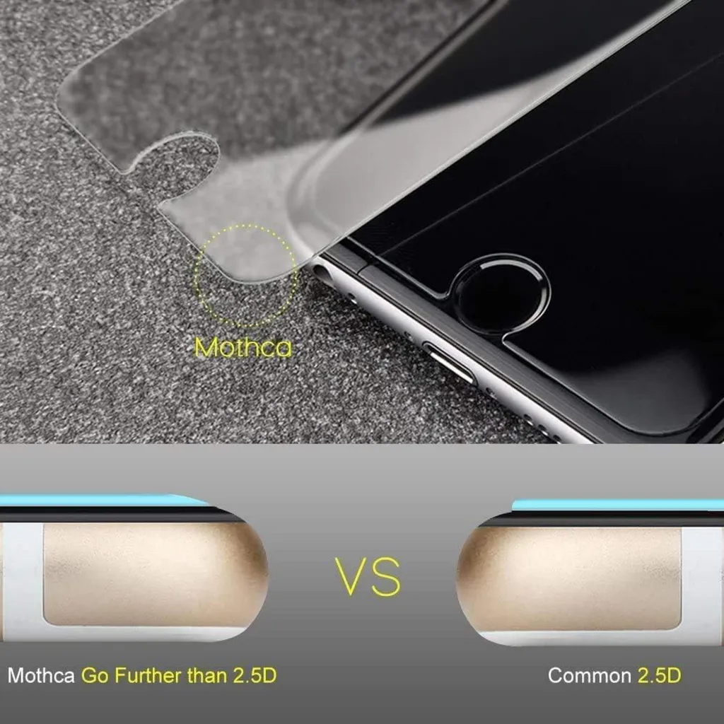 Protection Écran iPhone SE Mate 9H Mothca Anti-Traces de Doigts Durable - 3