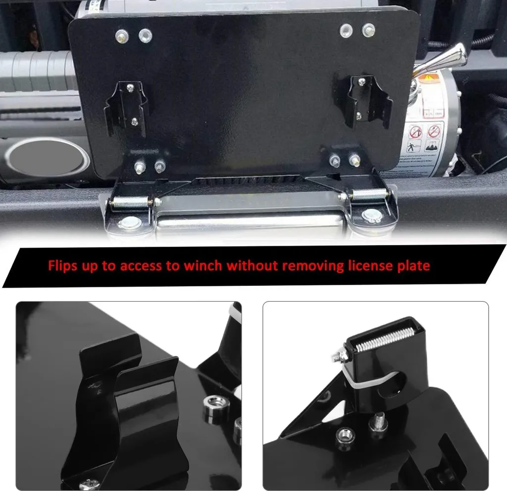 Clip Per Targa Con Molla In Acciaio Inox, Supporto A Innesto Per Auto E Rimorchio, Set Da 2, Profondità 10,5 Cm