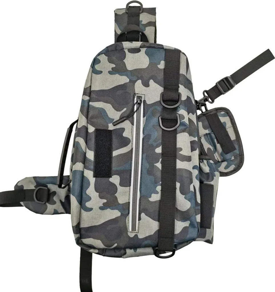 Recensione Borsa da Pesca INF Oxford 1000D - Grigio Mimetico