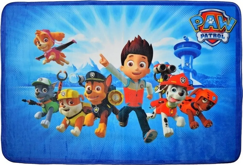 Plaid pour Enfant Paw Patrol 100x150 cm - Couverture Douce Pat' Patrouille
