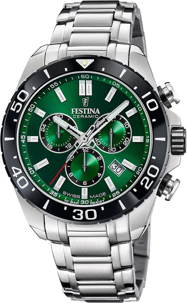 Festina Cronografo Chrono Swiss Made Green Immagine del prodotto 