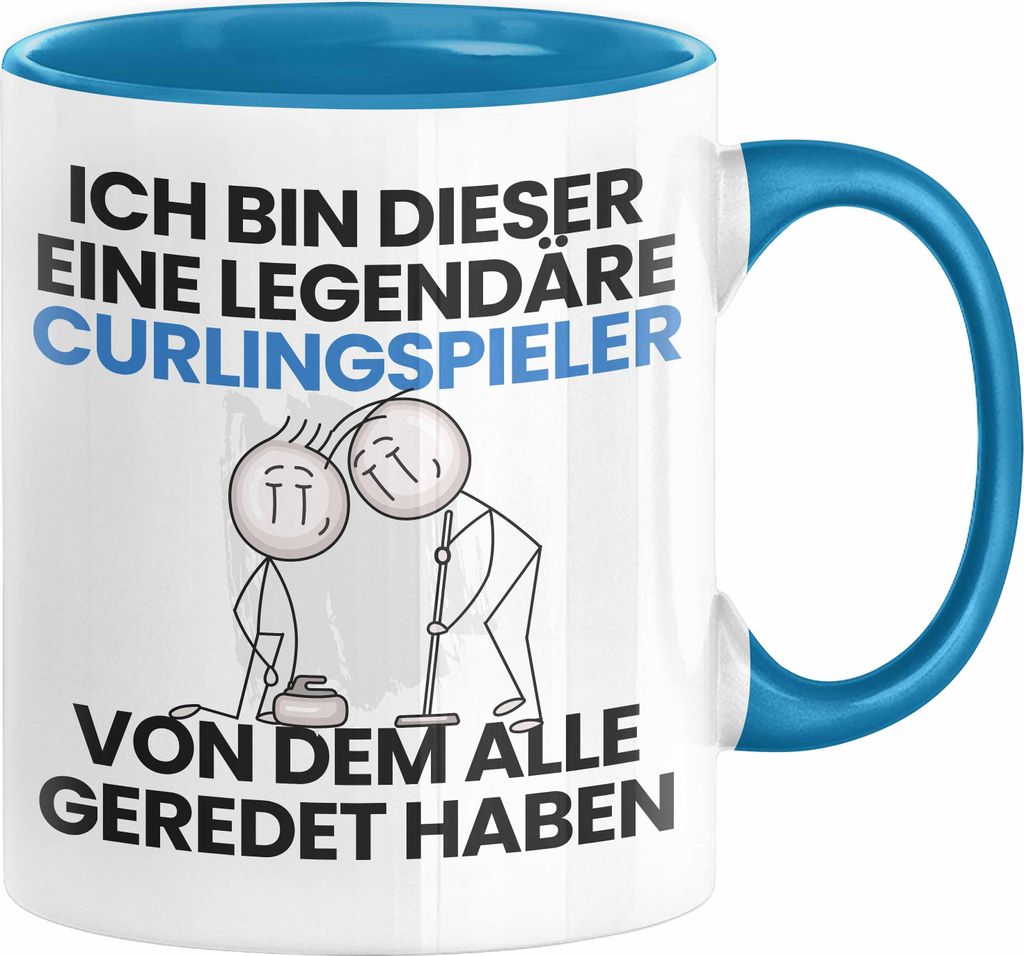 Curlingspieler Geschenk Tasse Lustige Geschenkidee Geburtstag für Curlingspieler Ich Bin Dieser Legendäre Curlingspieler Von Dem Alle Geredet Hab...