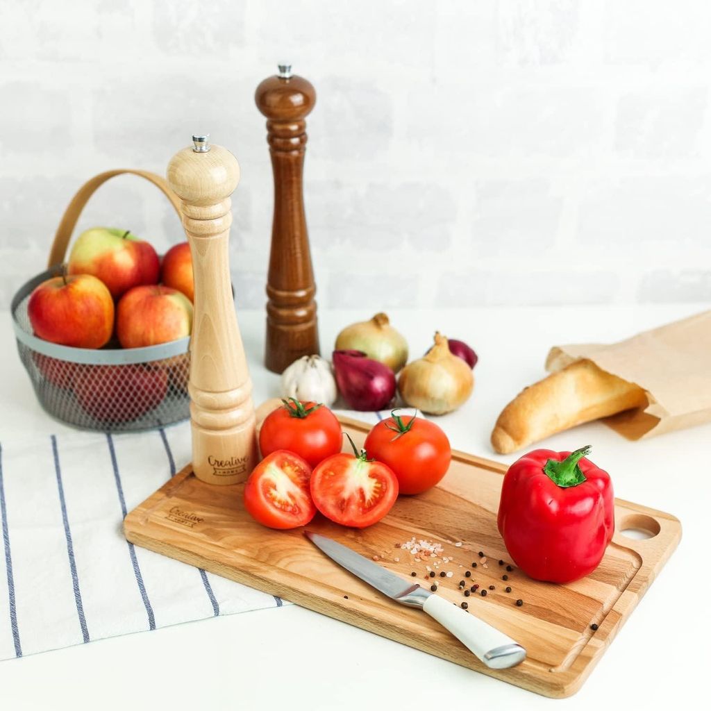 Creative Home Grande Macinae Pepe in Legno | Set di 2 Immagine del prodotto 