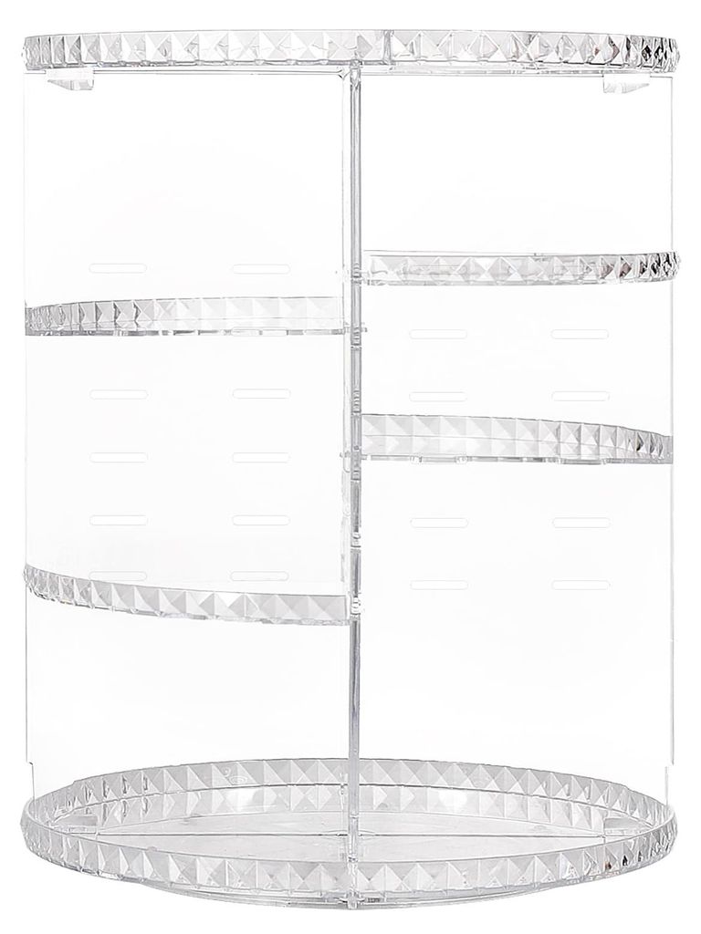 Make-up-Organizer, 360° drehbar, Kosmetikaufbewahrungsbox für Ankleidezimmer, Schlafzimmer, Badezimmer, transparent