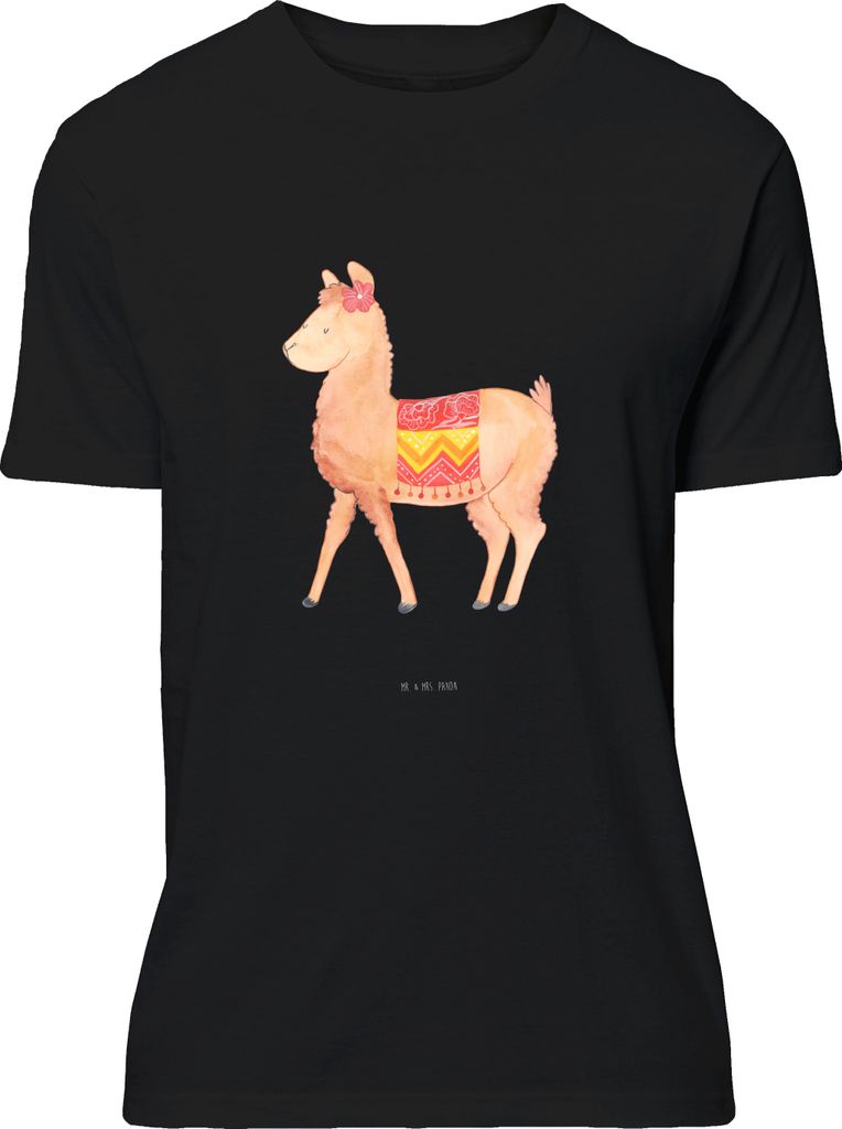 Mr. & Mrs. Panda Tshirt Alpaka Stolz - Schwarz - Geschenk, T-Shirt mit Spruch, S, Lama, oberteil, Lustiges