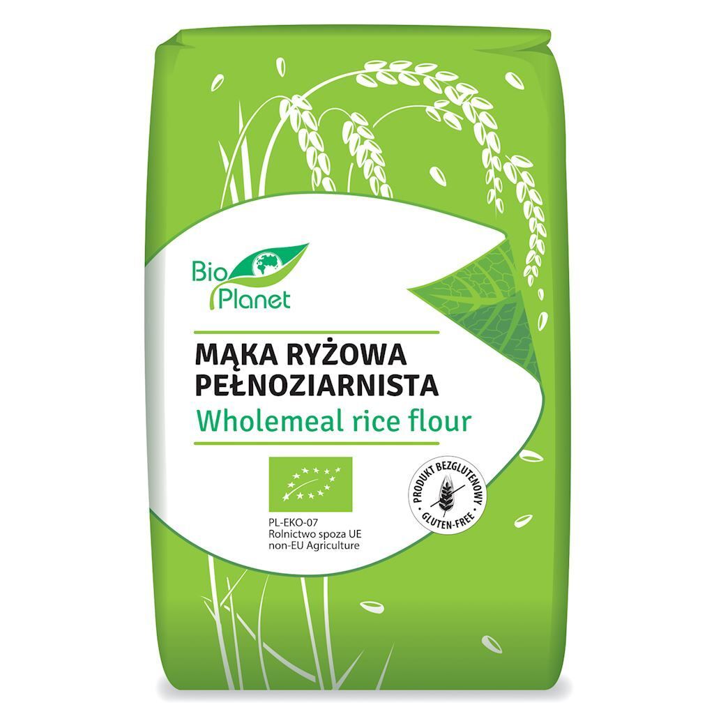 RYŽOVÁ MÚKA CELOZRNNÁ, BEZLEPKOVÁ,500 g -PLANÉTA Obrázok produktu 