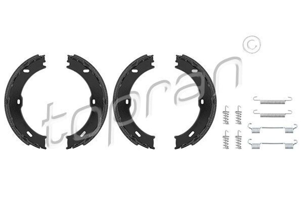 TOPRAN 112 172 Handbremsbeläge für VW CRAFTER 30-50 Kasten (2E) Handbremse 180mm