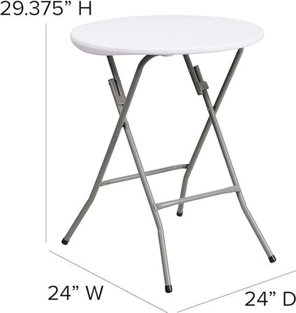 Table de réception pliante et imperméable pour jardin et maison