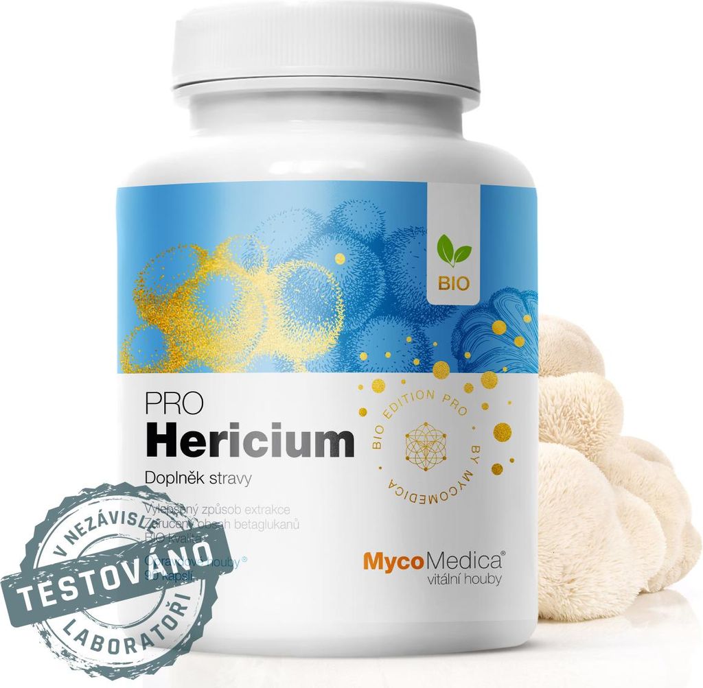 MycoMedica - Hericium PRO, 90 kapsułek ziołowych Zdjęcie produktu 