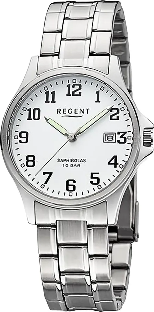 Regent D2URF1434: Orologio Uomo Argento al Quarzo - Eleganza Tedesca