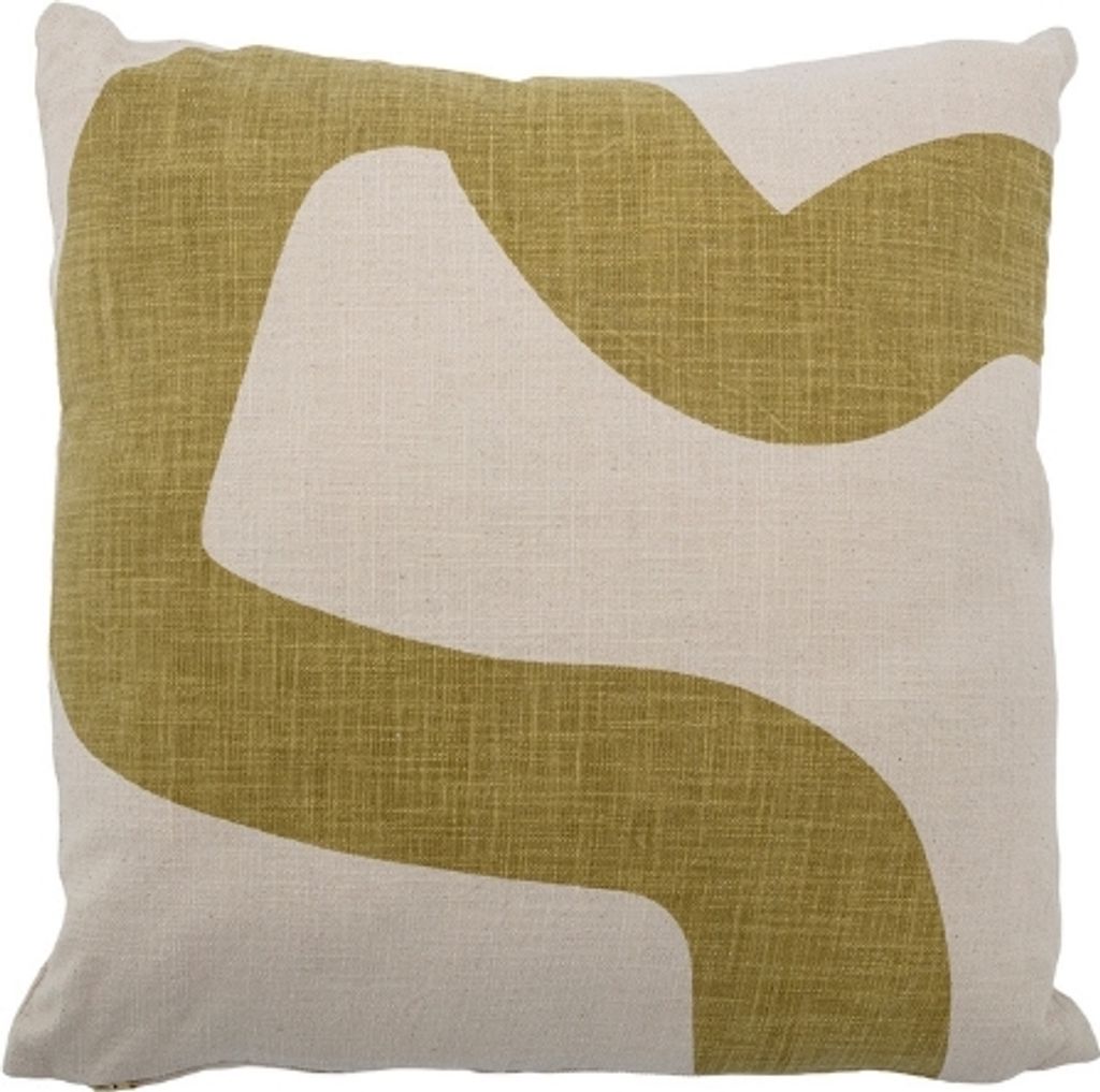 Baumwollkissen Pistazie abstraktes Muster