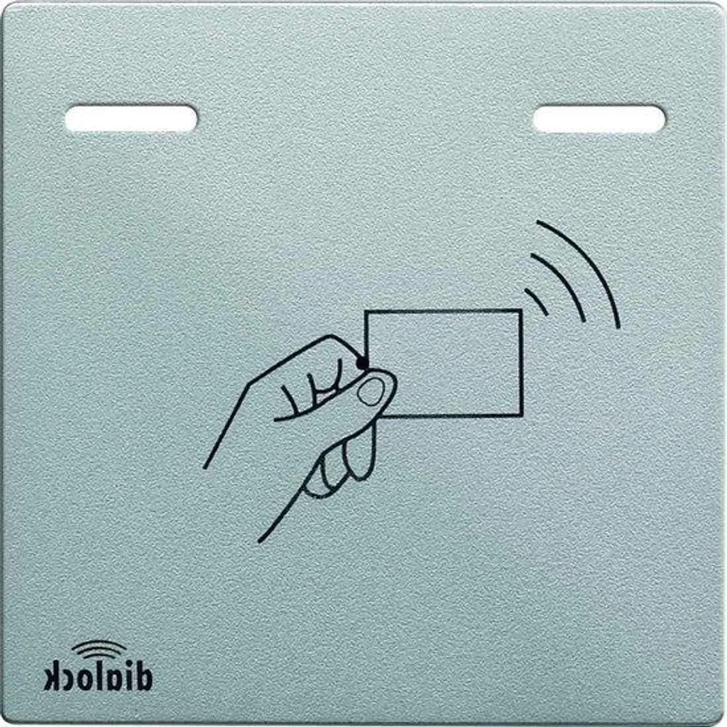 Cache frontal en aluminium pour terminal Dialock WT M système Hafele