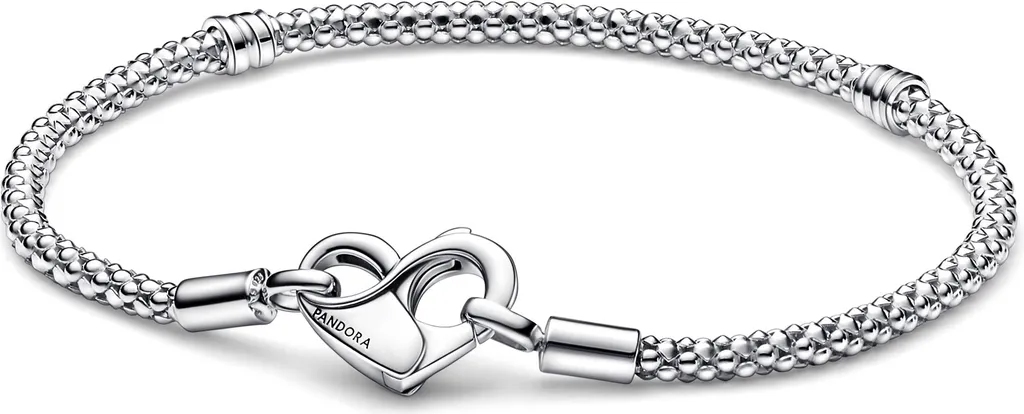 Pandora 592453C00-18 Bracelet Argent 925 Maille Cloutée Flexible