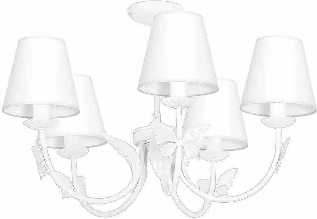 Lustre Plafonnier Mini Motyl V Blanc MLP961 - Luminaire Papillon Milagro