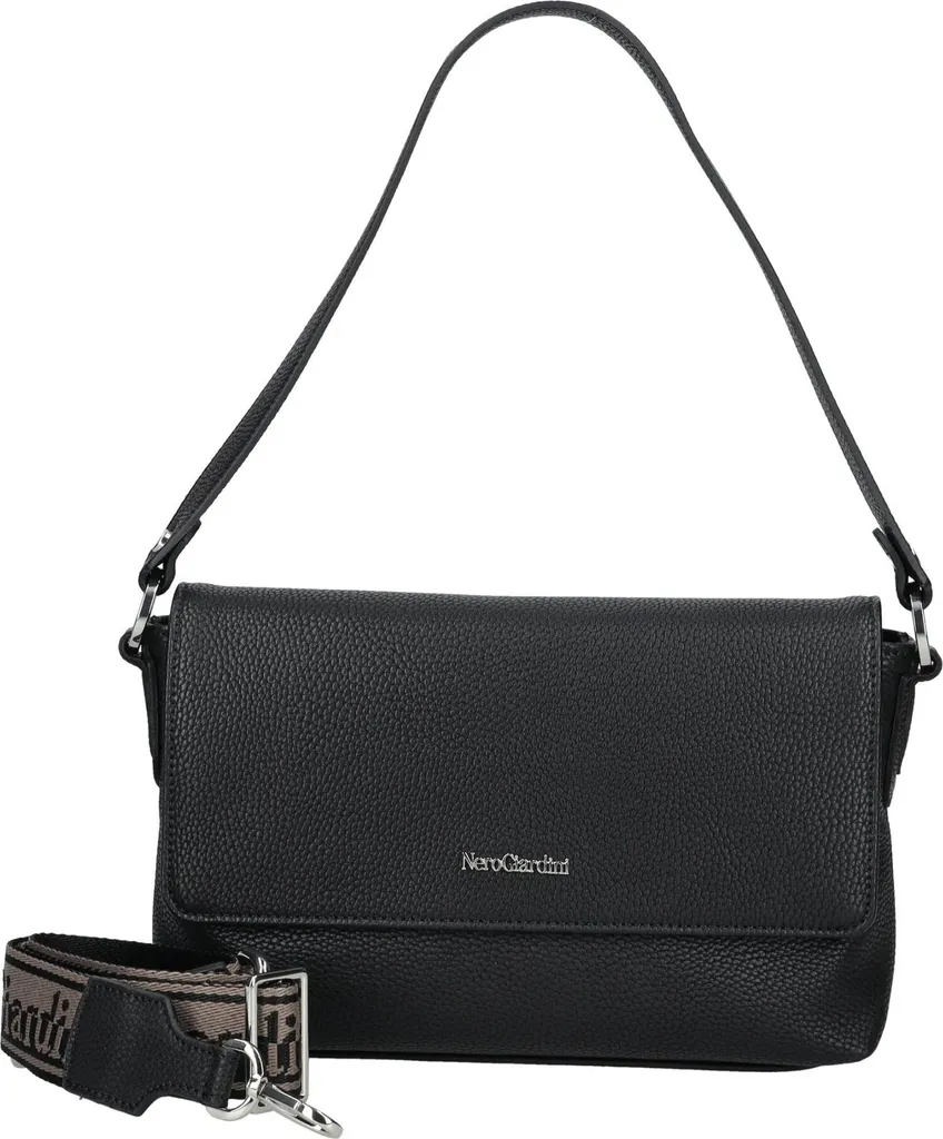 Borsa Donna Nero Giardini I544085D - Tracolla Casual Chic Nero - 5