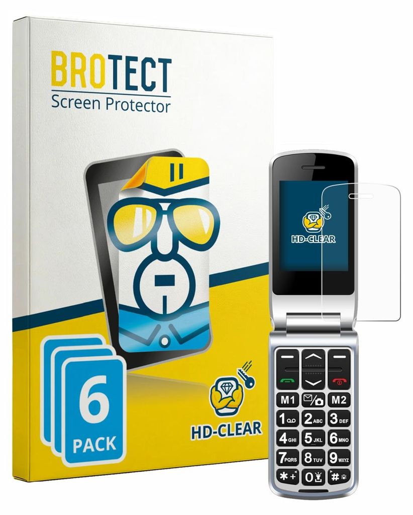 6x Für Sweetlink F1PLUS Schutzfolie BROTECT Displayschutz Produktbild 