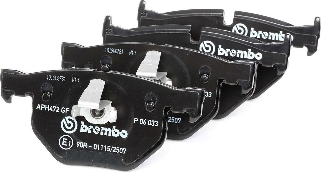 BREMBO P 06 033 Bremsbelagsatz, Scheibenbremse OE 34212339276 kompatibel mit 6er E64, 6er E63, 5er E61, 5er E60