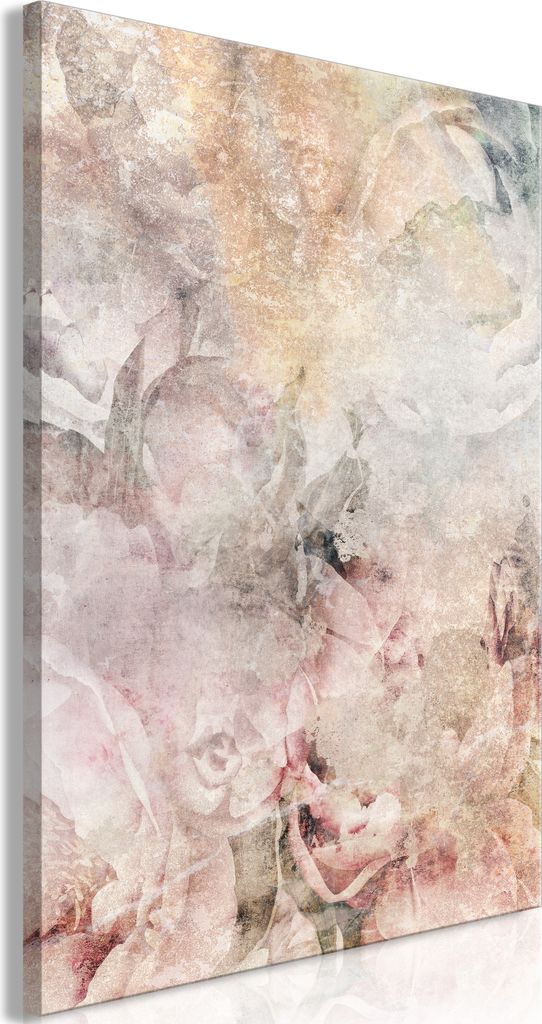 Italienischer Leinwand Leinwandbild - Nostalgic Bouquet (1 Part) Vertical 60x90 cm Blumen b-C-0945-b-a