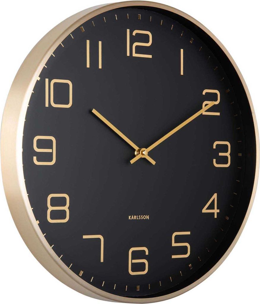Karlsson Elegance Glow, Wandklok, Digitale klok, Rond, Productafbeelding 