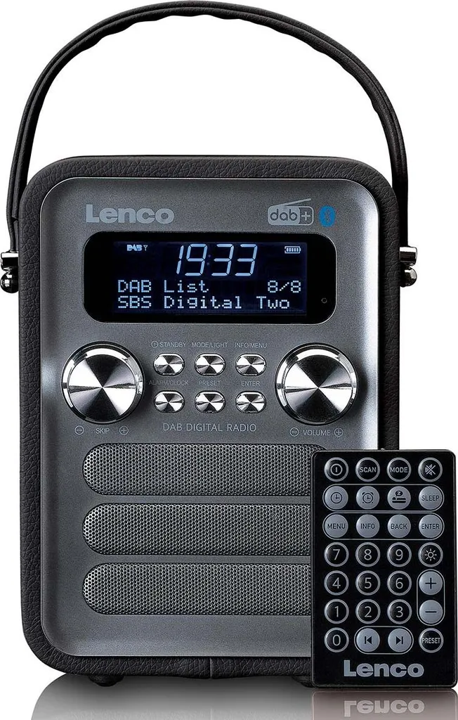 Radio portable DAB+ Lenco PDR-051 avec batterie et connexion Bluetooth