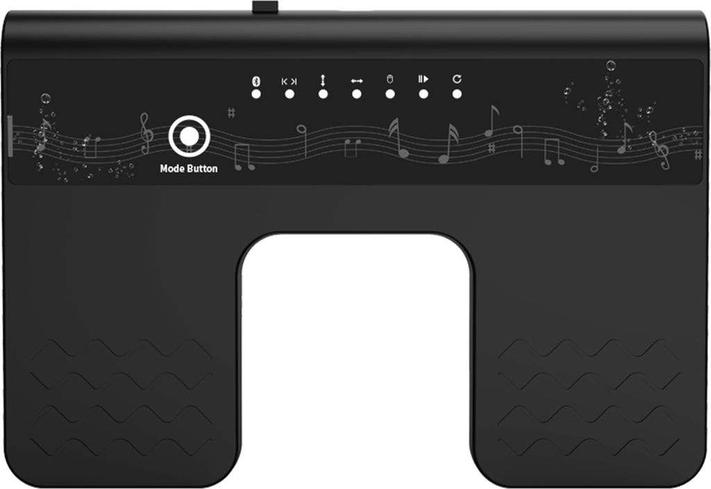 BT Page Turner, kabelloses Musikpedal fuer Gitarre, Violine, Klavier, wiederaufladbares elektronisches Notenblatt-Umblaettern, Zubehoer fuer Musiki...