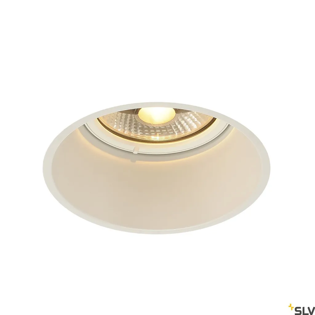 Luminaire encastré Horn-T blanc Ø18,5 cm GU10 ES111 avec collerette large