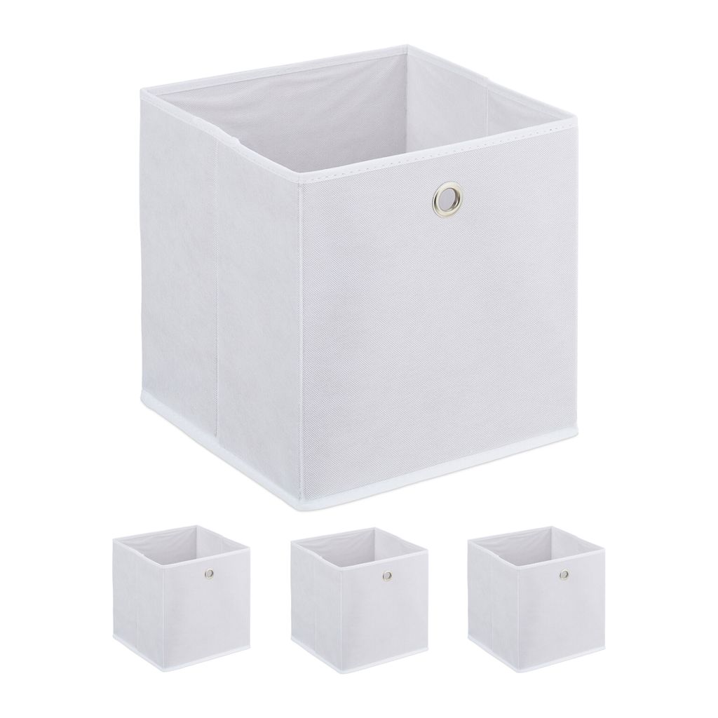 Relaxdays Aufbewahrungsbox, 4er Set, faltbar, H x B x T: 30 Produktbild 