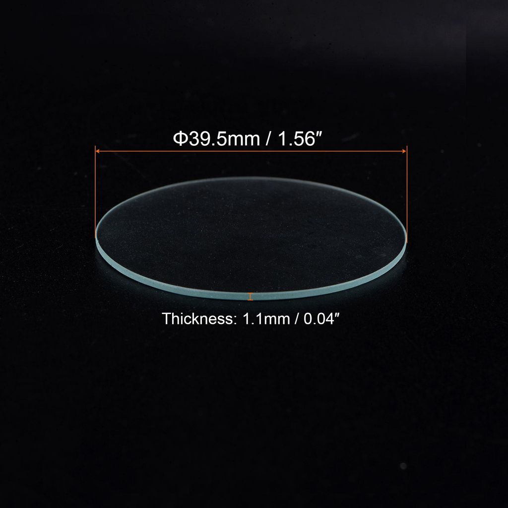6 Stš¹ck Uhrenglas 39,5mm x 1,1mm (? x Dicke), Klar Uhr Glas Kristall Linse Doppelkuppel Runde Klarsichtglas Ersatzteile Uhrengl?ser Werkzeug fš...