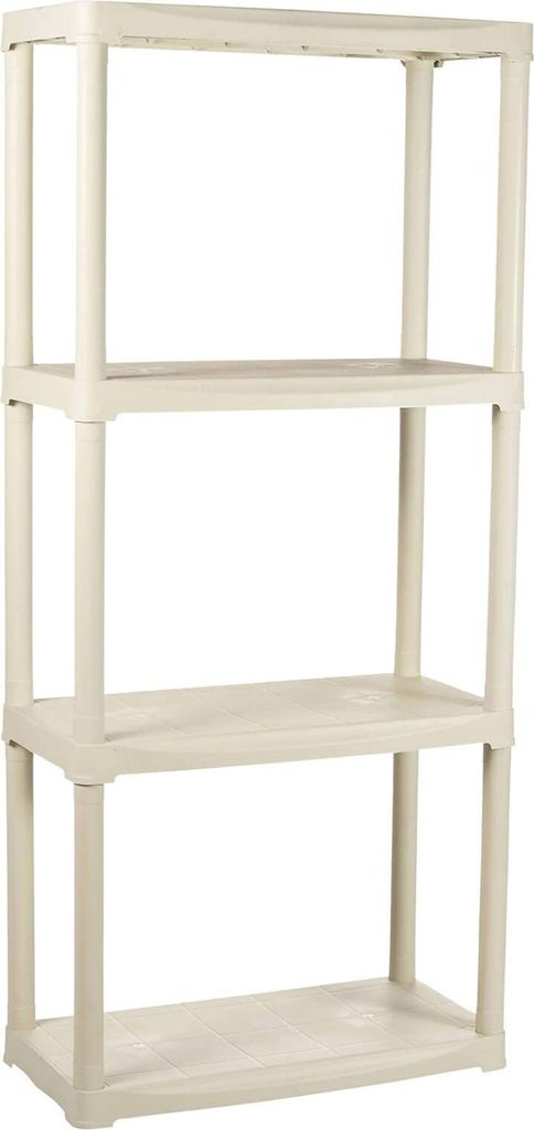 Darbitri Outdoor-Garderobe, Outdoor-Regal, Mehrzweck-Balkongarderobe, Outdoor-Schrank, 100 % Italy, 60 x 30 x 133 cm, Weiß