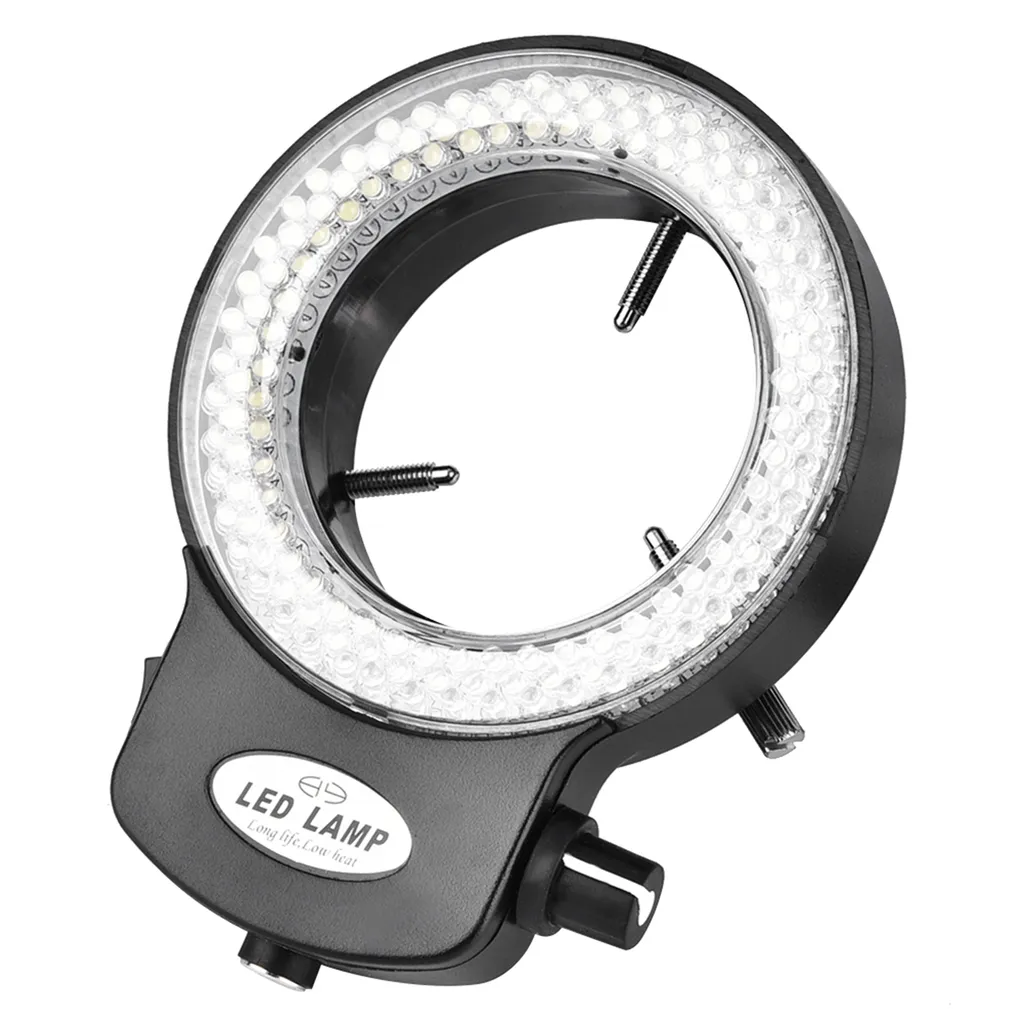 Lampada Anello 144 LED per Microscopio Stereo: Luce Professionale Nera - 2