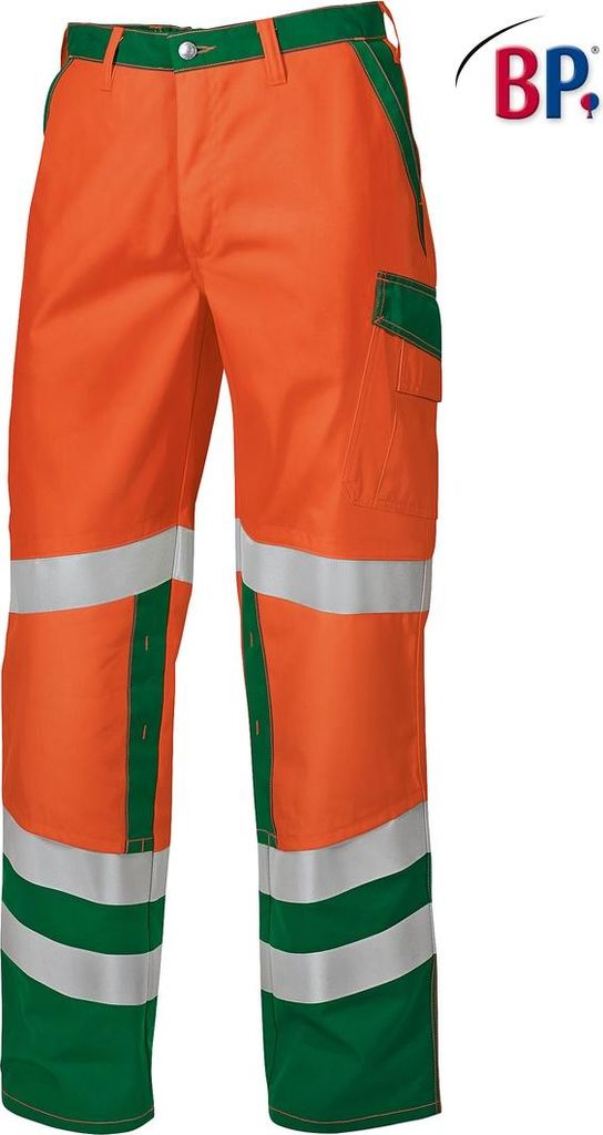 BP Arbeitshose - warnorange/grün - 48n