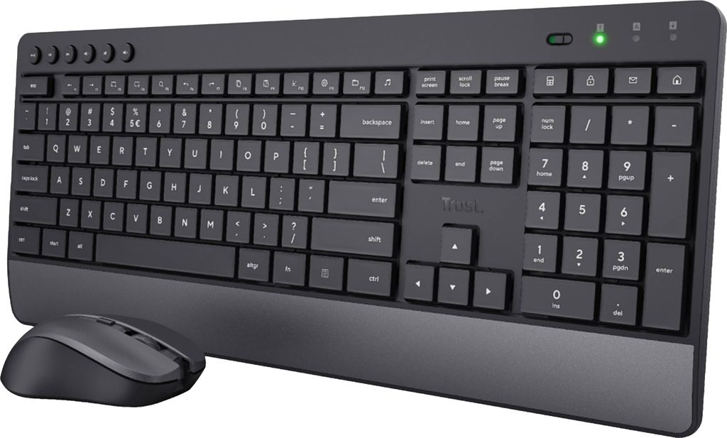Ensemble clavier et souris Trust Trezo Sans fil, Image du produit 