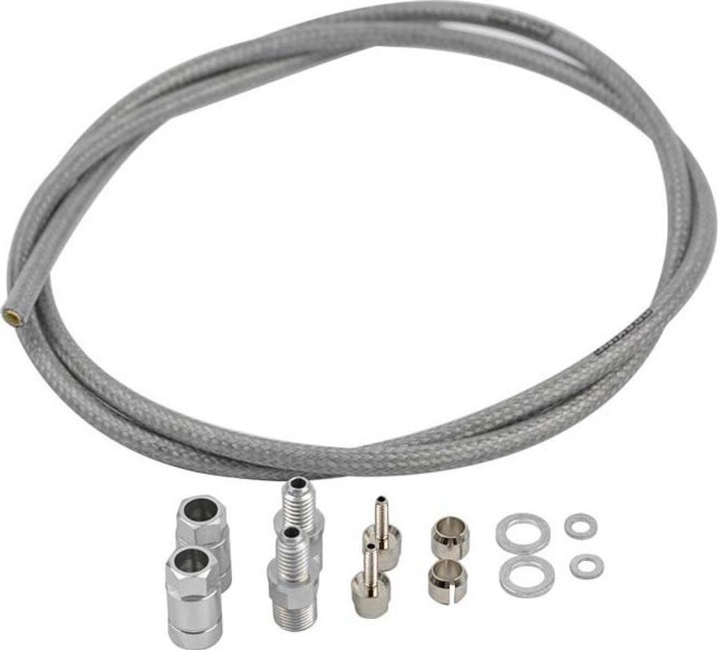 Braking Incas 2.0/first 5.0 Mm Steel Braided Hydraulischer Bremsschlauch Silber Silber One Size