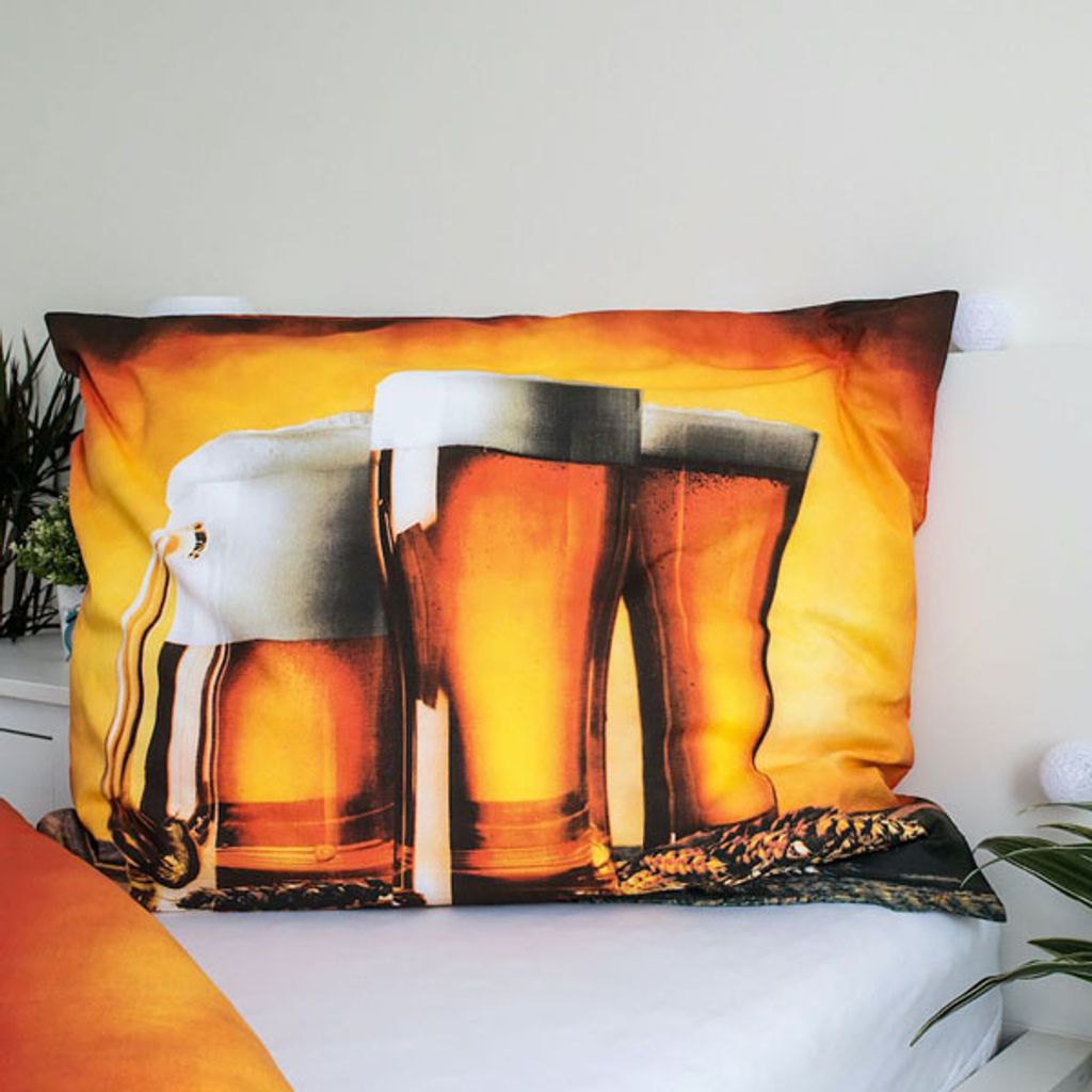 Fotoprinty Sweet home Dekbedovertrek Bier - Eenpersoons Zdjęcie produktu 4