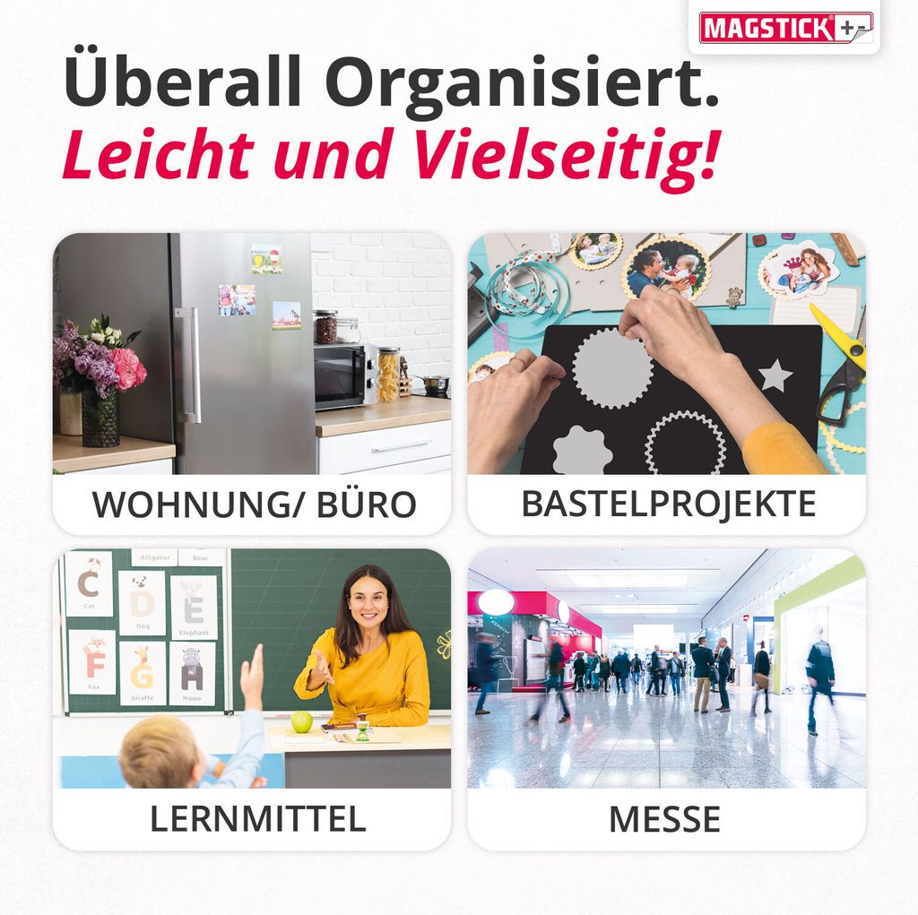 10er Set Magnet-Folie in DIN A5 I selbstklebende Produktbild 8