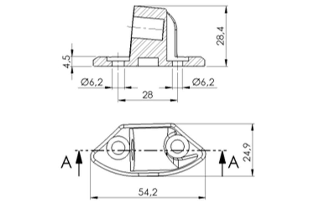 PUIG 9639N Z2 Rückspiegel passend fuer YAMAHA YZF-R6 Schwarz