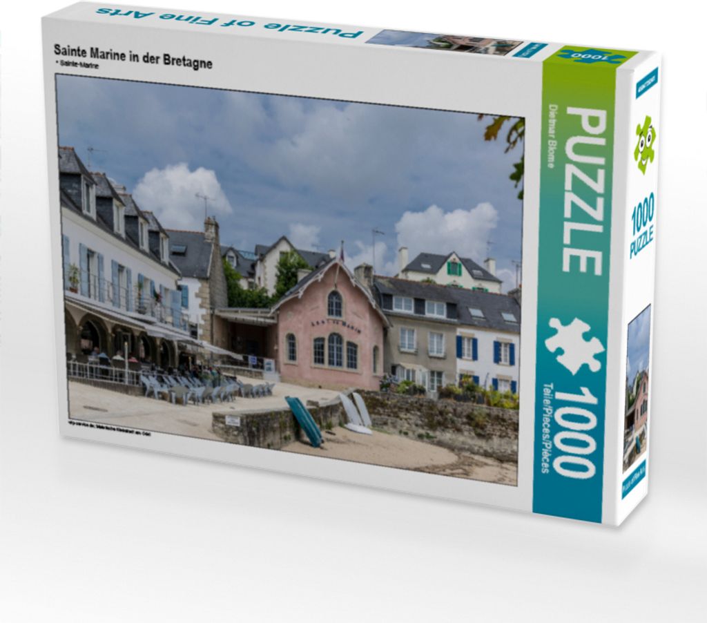 CALVENDO Puzzle Sainte Marine in der Bretagne | 1000 Teile Lege-Größe 64x48cm Foto-Puzzle für glückliche Stunden