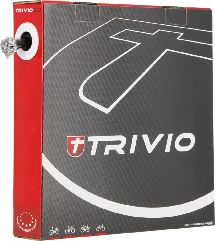 Câble de dérailleur inox 7x7 fils Trivio ultra lisse longueur 2250 mm