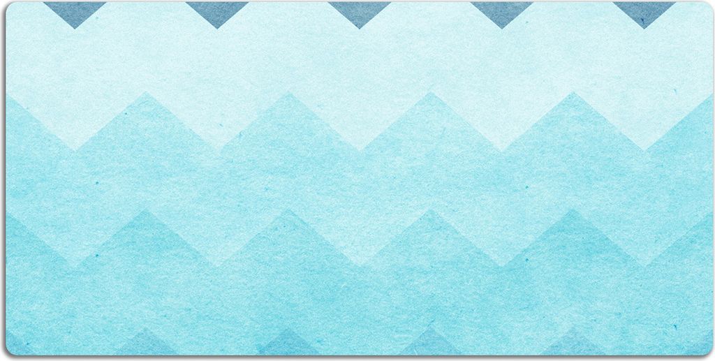Schreibtischmatte Tischunterlage 120x60 cm Mauspad - Blaue Zickzacks.