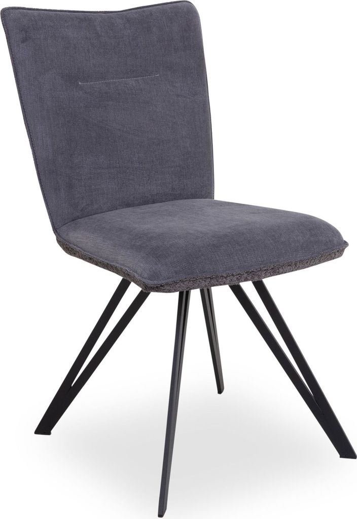 Polsterstuhl SANSIBAR TINNUM BHT 49x88x63 cm grau Esszimmerstuhl