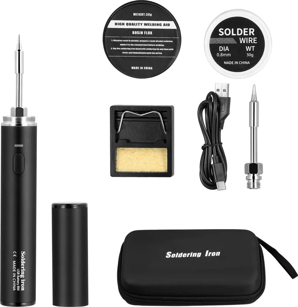 Fer à souder pour électronique sans fil 15W USB - Idéal micro soudures
