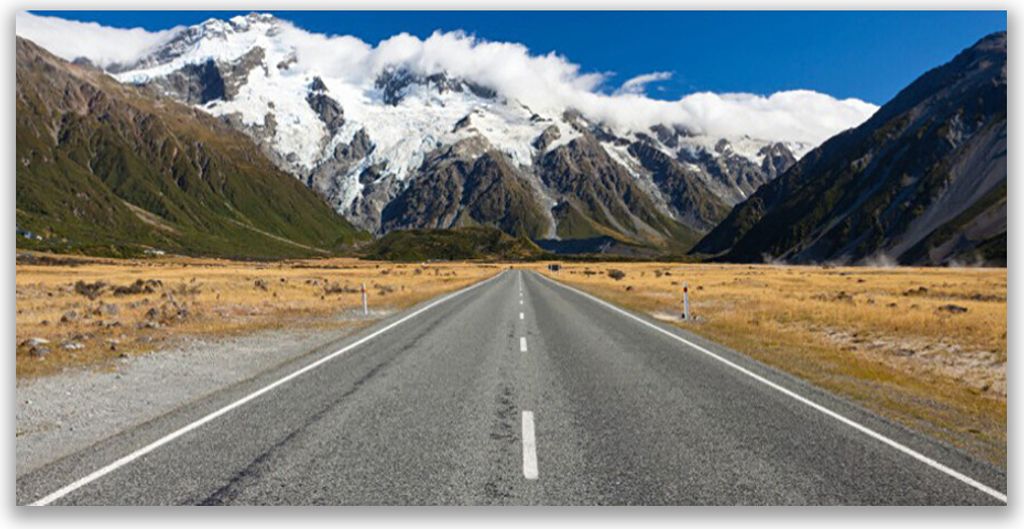 Küchenrückwand aus Glas 120x60cm Spritzschutz Berg Gebirge Schnee Landschaft