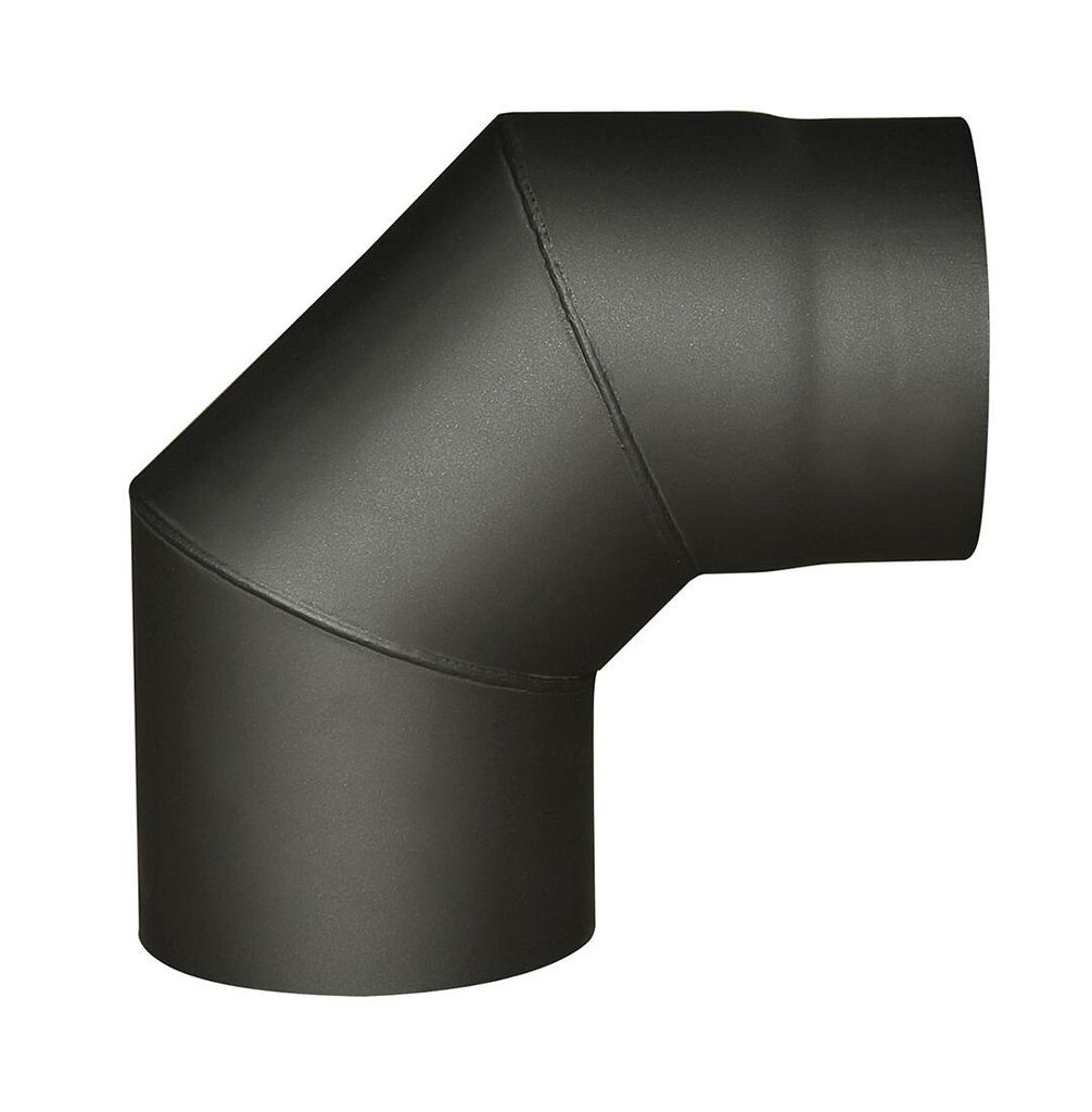 gomito di fumo 125mm/90d.t.1,5mm NERO Immagine del prodotto 