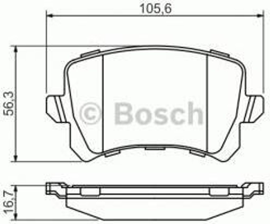 Bosch Bremsbelagsatz, Scheibenbremse 0 986 494 344