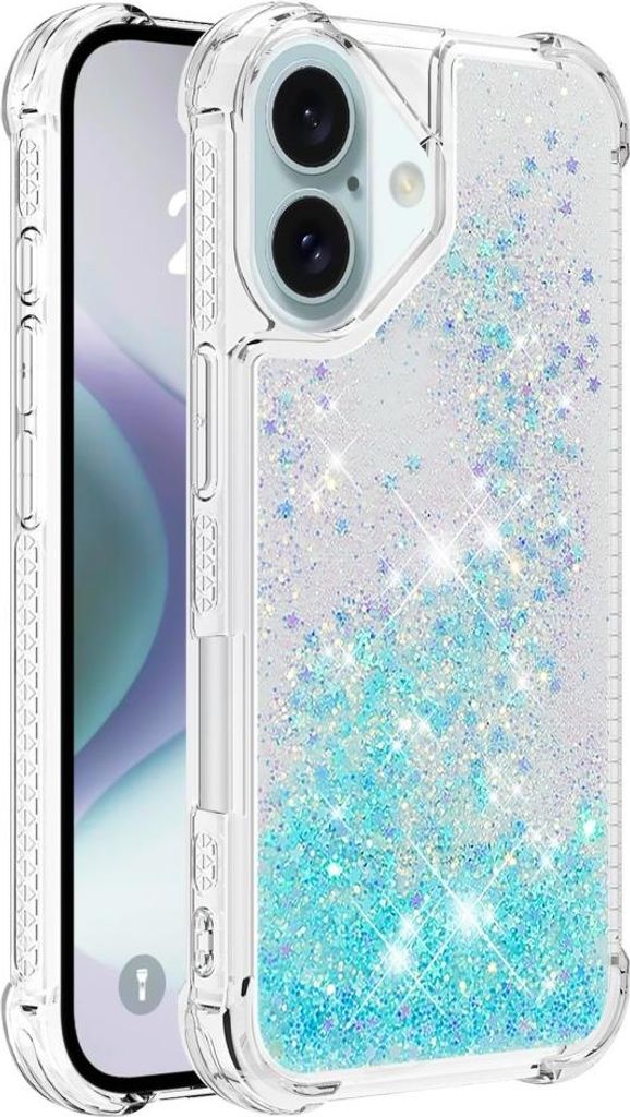 iPhone 16 Hülle - Coverup Liquid Glitzer Back Cover - Produktbild 