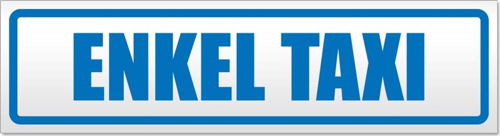 Enkel Taxi Magnetschild Schild magnetisch