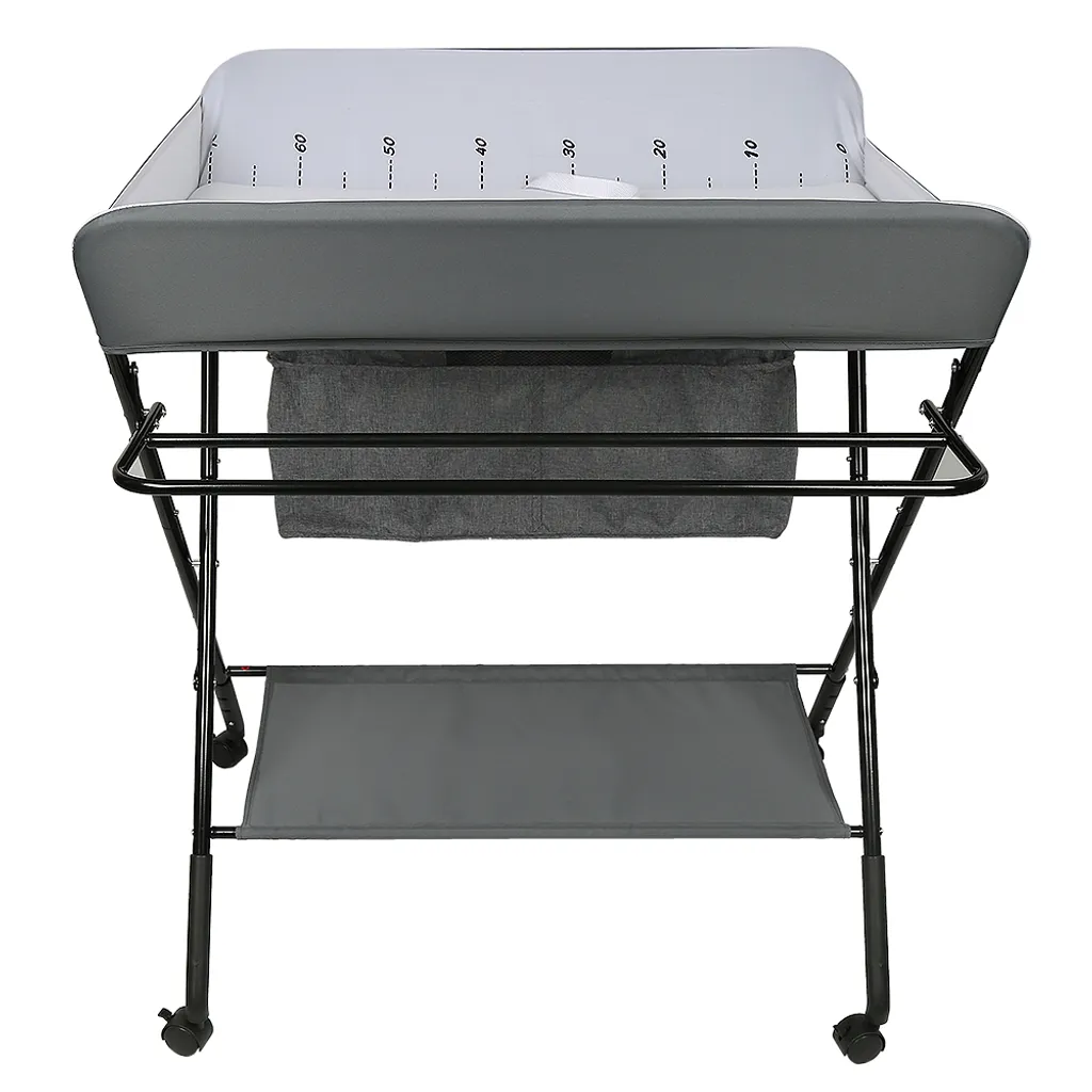 Table à langer gain de place pliable pour petits appartements - Gris 85cm - 9