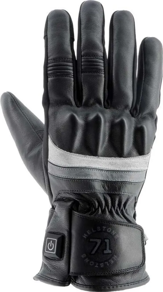Gants chauffants Helstons Bora Noir XL - Protection Thermique Cuir Homme