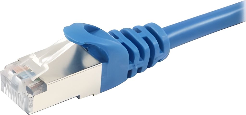 Equip Patchkabel Cat6A S/FTP 2xRJ45 0.25m blau LSZH Polybeutel